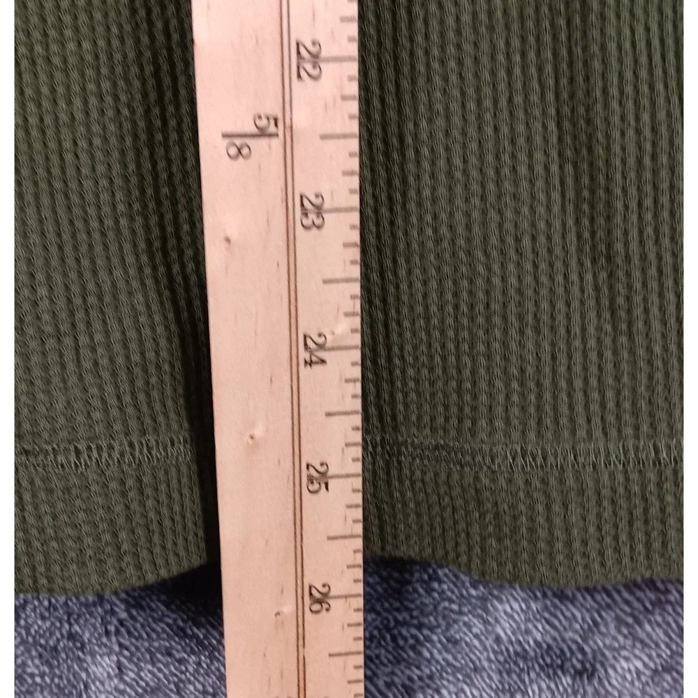 Tommy Bahama‎ Men's Olive Green Long Sleeve Waffle Knit Dexter Kill Shirt